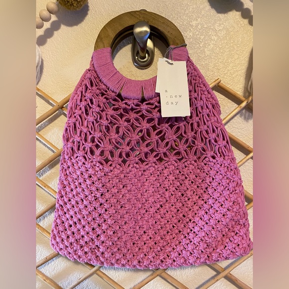 a new day Handbags - A New Day macrame bag NWT